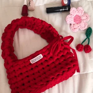 Sac en Crochet Rouge