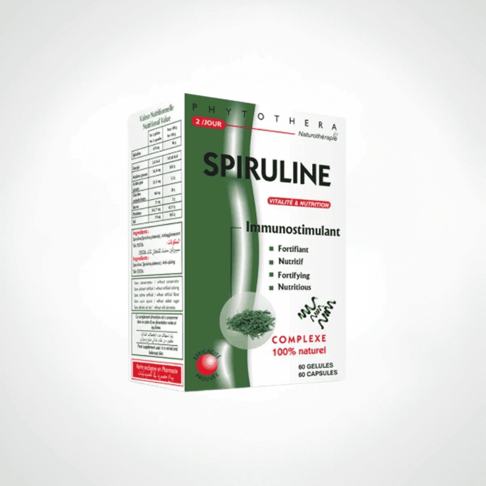 Spiruline 60 gélules PHYTOTHERA
