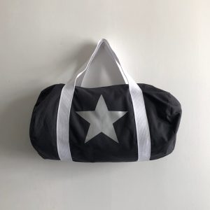 Sac polochon anthracite étoile argent