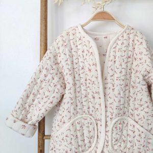Veste molletonnée fleurie